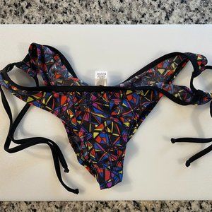 Geo Pattern, Double Strap, Side Tie, Scrunch Butt XL Old Size - L New Size